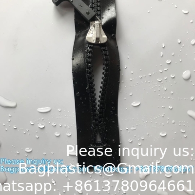 Heavy Duty TPU Airtight Zipper IPX8 Waterproof For Cooler Bag, Vaccumed Bag, Isolation Capsule Drysuit Zipper