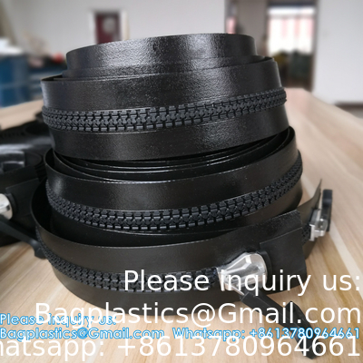 Heavy Duty TPU Airtight Zipper IPX8 Waterproof For Cooler Bag, Vaccumed Bag, Isolation Capsule Drysuit Zipper