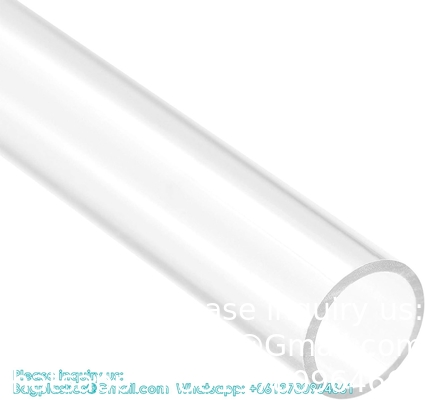 Polycarbonate Rigid Tubing, Wall Thickness PETG Tube, Clear DIY Acrylic Tube Lexan Tubing Unbreakable