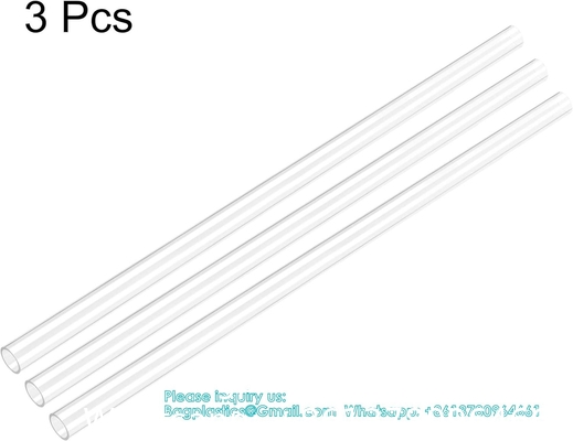 Polycarbonate Rigid Tubing, Wall Thickness PETG Tube, Clear DIY Acrylic Tube Lexan Tubing Unbreakable