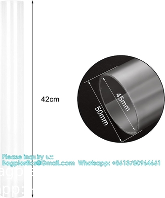 Polycarbonate Rigid Tubing, Wall Thickness PETG Tube, Clear DIY Acrylic Tube Lexan Tubing Unbreakable