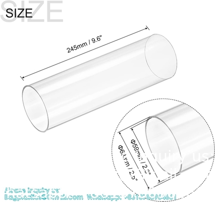 Polycarbonate Rigid Tubing, Wall Thickness PETG Tube, Clear DIY Acrylic Tube Lexan Tubing Unbreakable