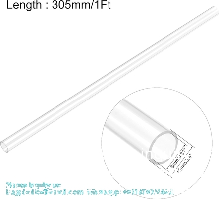 Polycarbonate Rigid Tubing, Wall Thickness PETG Tube, Clear DIY Acrylic Tube Lexan Tubing Unbreakable