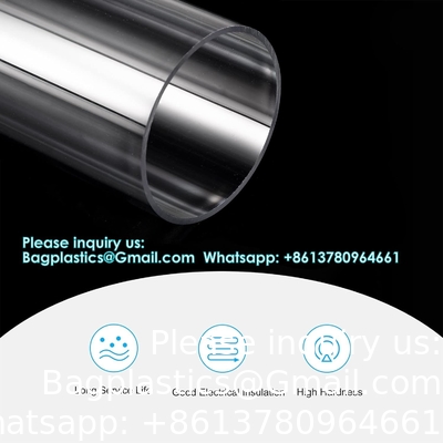 Plastic Pipe Rigid Polycarbonate Round Tube Unbreakable Polycarbonate Tubing Chemical Resistant Clear Tube
