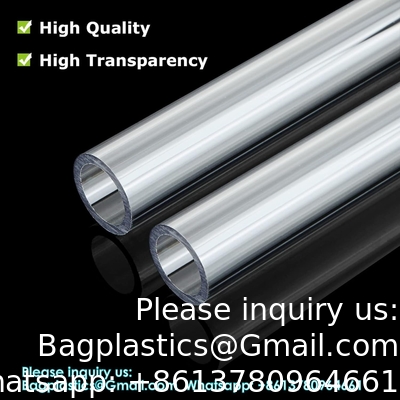Plastic Pipe Rigid Polycarbonate Round Tube Unbreakable Polycarbonate Tubing Chemical Resistant Clear Tube