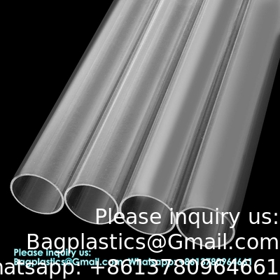 Plastic Pipe Rigid Polycarbonate Round Tube Unbreakable Polycarbonate Tubing Chemical Resistant Clear Tube