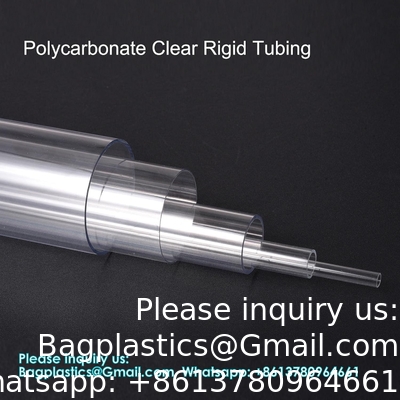 Plastic Pipe Rigid Polycarbonate Round Tube Unbreakable Polycarbonate Tubing Chemical Resistant Clear Tube
