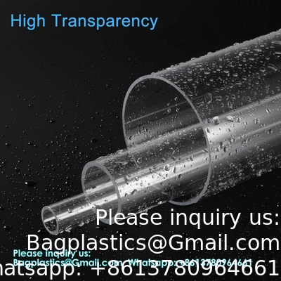 Plastic Pipe Rigid Polycarbonate Round Tube Unbreakable Polycarbonate Tubing Chemical Resistant Clear Tube