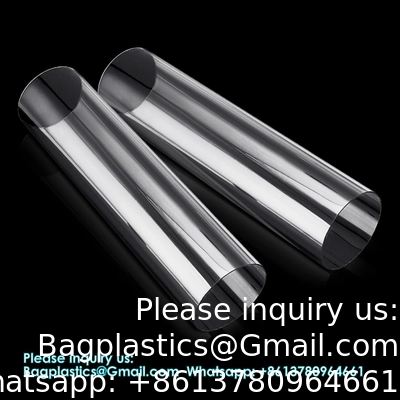 Acrylic Tube, Clear Plastic Pipe Tube 15.5'' Length Clear PVC Pipe Round Polycarbonate Tubing Chemical Resistant