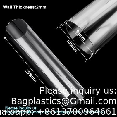 Acrylic Tube, Clear Plastic Pipe Tube 15.5'' Length Clear PVC Pipe Round Polycarbonate Tubing Chemical Resistant