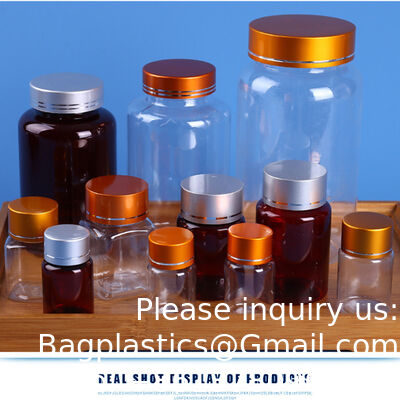 Frosted/Matte 100ml/150ml/200ml/250ml PET Luxury Empty Plastic Vitamin Dietary Supplement Eco-Friendly Recyclable Custom Bottle