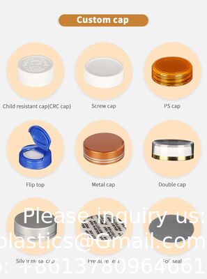 60/75/100/120/150/200/250/300/400/500ML Glass Medicine Multi-Sized Capsule Bottles With Lids Health Supplement Sealed Bottles