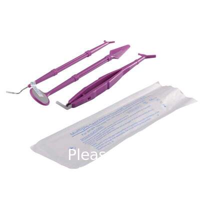 Multi-function Dental Supply Dental Instrument Set/Disposable Dental Kit Instrument Set, Face Shield Denture Box Micro Brush Dental Tray