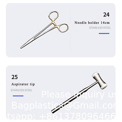 Dental Surgical Instrument Kit Dental Surgery Kit Dental Surgery 26 Piece Instrument Set Dental Orthodontics Kit &18 Pcs High Quality Basic Orthodontics Dental Instruments Tools Set Metal & Plastic