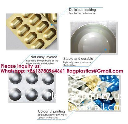 Alu Foil Pharmaceutical Blister Foil | Cold Form Aluminum Foil For Tablet Packaging High Barrier 0.14mm 0.16mm 0.18mm Alu Alu Foil for Blister Packaging
