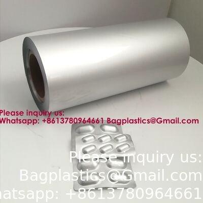 Alu Foil Pharmaceutical Blister Foil | Cold Form Aluminum Foil For Tablet Packaging High Barrier 0.14mm 0.16mm 0.18mm Alu Alu Foil for Blister Packaging