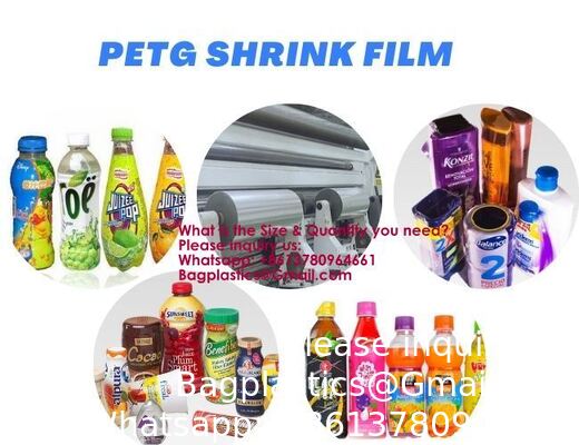 High Shrinkage Transparent, Bottle Label Printing, CPET Shrink film, Shrink Film PVC Shrink Film PETG Shrink Film BOPP Shrink Film POF Shrink Film PLA Shrink Film PE Shrink Film