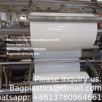 High Shrinkage Clear 40/50 Mic Center Folded Tube, High Shrinkagee Customized 30UM-60UM PETG PVC Shrink Wraps For Beverage Label Printing