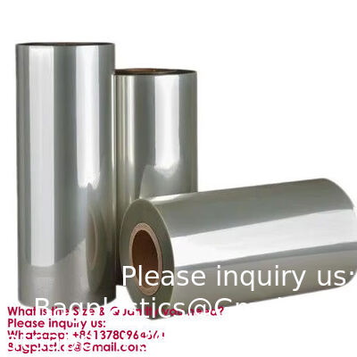 Center Folded Tube PET/PETG Soft Moisture Proof Shrink Film For Coffee Juice Wine Soda Packaging, Heat Shrink Film for Coffee Wine Juice Soda Bottle Labels