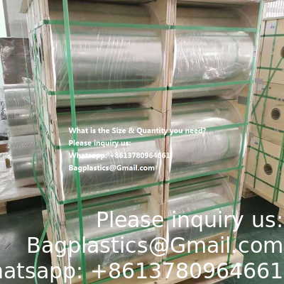 Center Folded Tube PET/PETG Soft Moisture Proof Shrink Film For Coffee Juice Wine Soda Packaging, Heat Shrink Film for Coffee Wine Juice Soda Bottle Labels