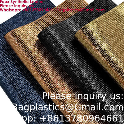 0.6mm High Quality Metallic Embossed Faux Synthetic Leather Small Square Design Lizard Artificial Leather For Sofa Furniture Bag for Handbag Belt label sticker, clothes accessories