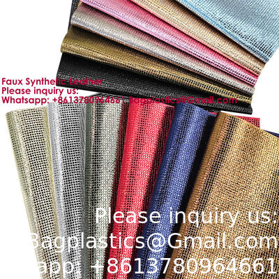 0.6mm High Quality Metallic Embossed Faux Synthetic Leather Small Square Design Lizard Artificial Leather For Sofa Furniture Bag for Handbag Belt label sticker, clothes accessories