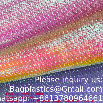 New Trend Metal Texture Fashion Magic Color Flower Embossed Faux Leather Magic Color Artificial Leather Waterproof Material For Box Decorations Handicrafts